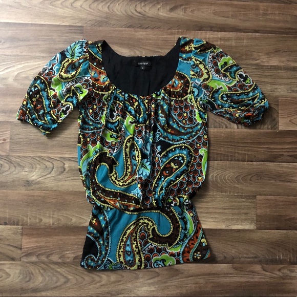 Multicolored Chiffon Shirt - Picture 1 of 3